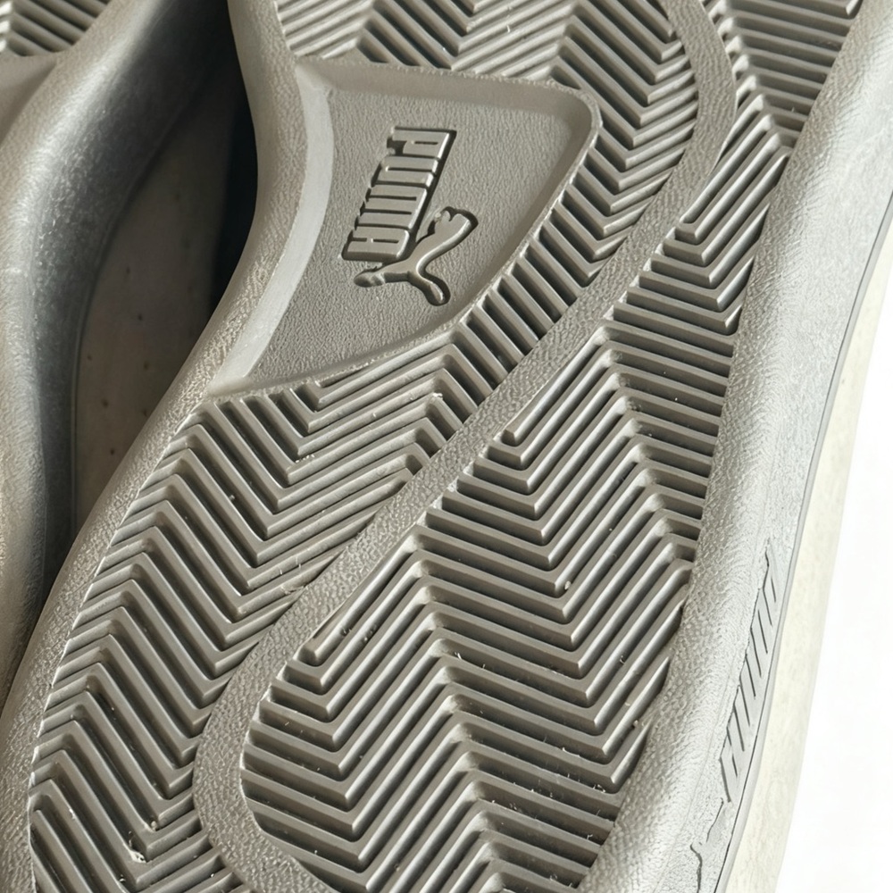 Puma Smash v2 L Gray Sneakers US 10 EU 43 Leather Casual - Picture 2 of 9